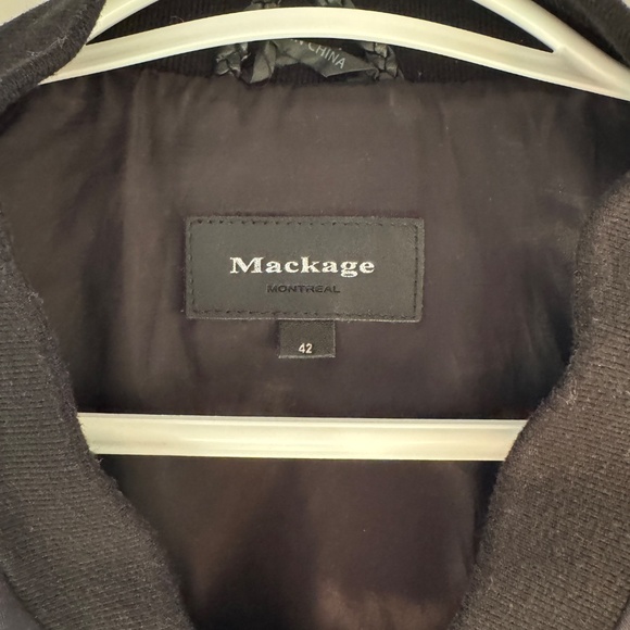 Mackage Bomber Leather Sleeves - Size 42 - Picture 3 of 3